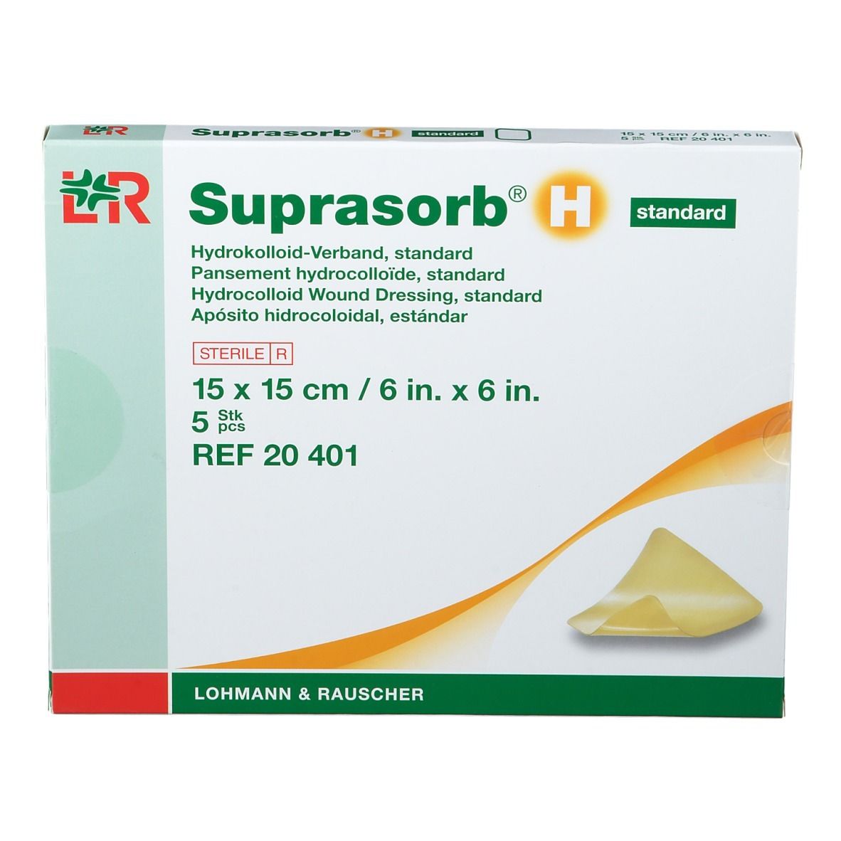 Suprasorb® H Medicazione idrocolloidale standard 15 cm x 15 cm
