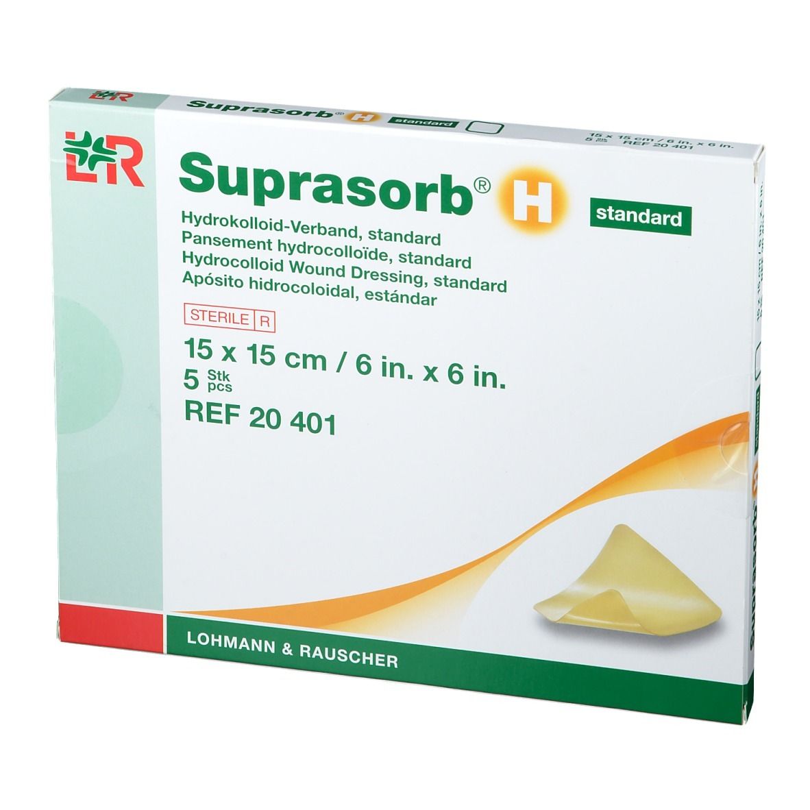 Suprasorb® H Medicazione idrocolloidale standard 15 cm x 15 cm