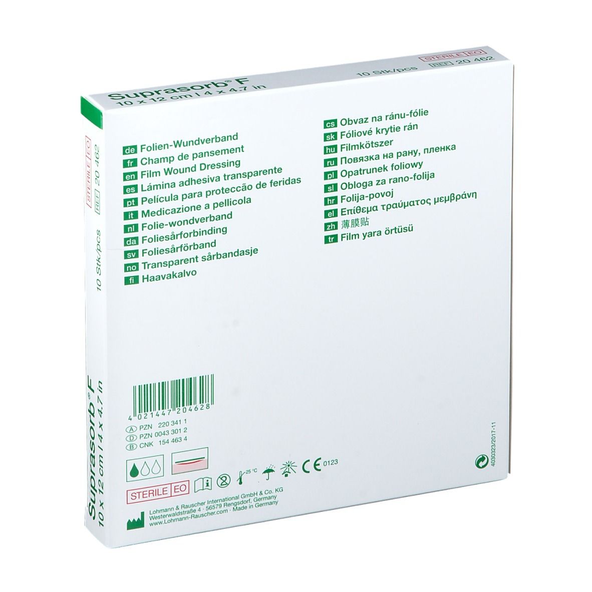 Suprasorb® F Medicazione sulla ferita in film 10 x 12 cm