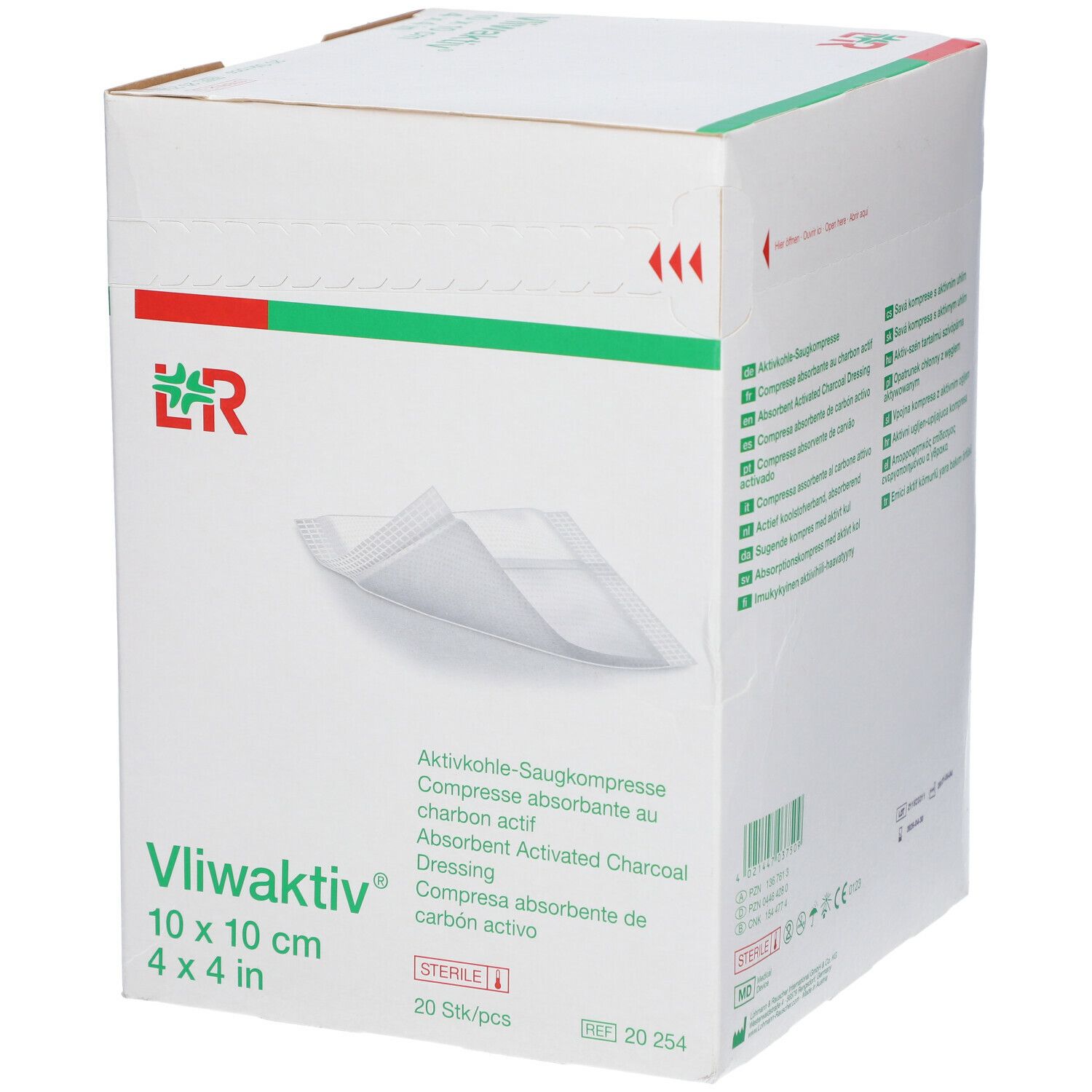 Lohmann & Rauscher Vliwaktiv® Compresse in garza 10 x 10 cm