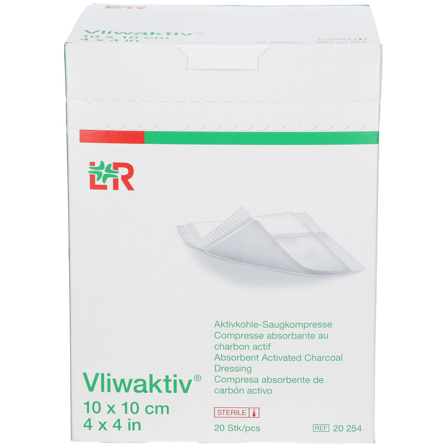 Lohmann & Rauscher Vliwaktiv® Compresse in garza 10 x 10 cm