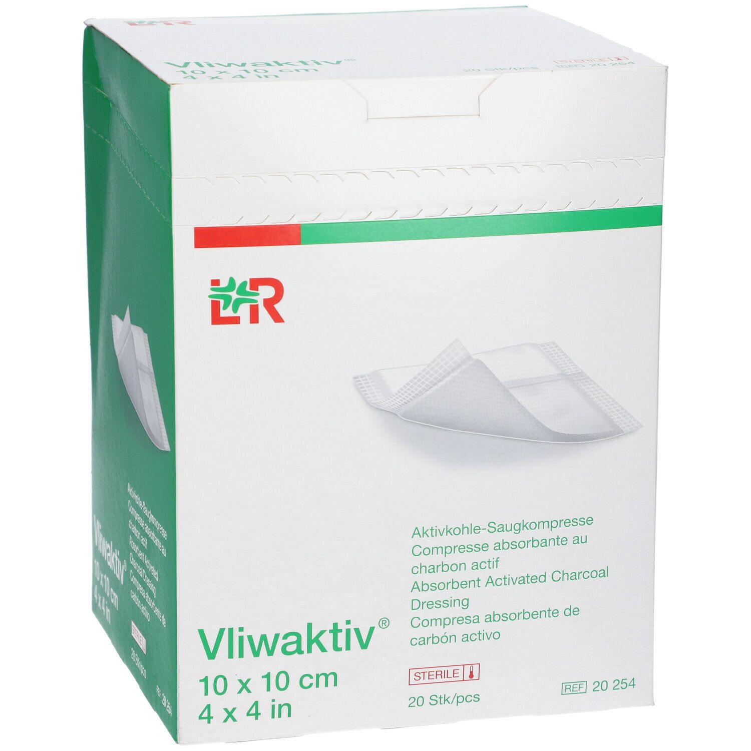 Lohmann & Rauscher Vliwaktiv® Compresse in garza 10 x 10 cm