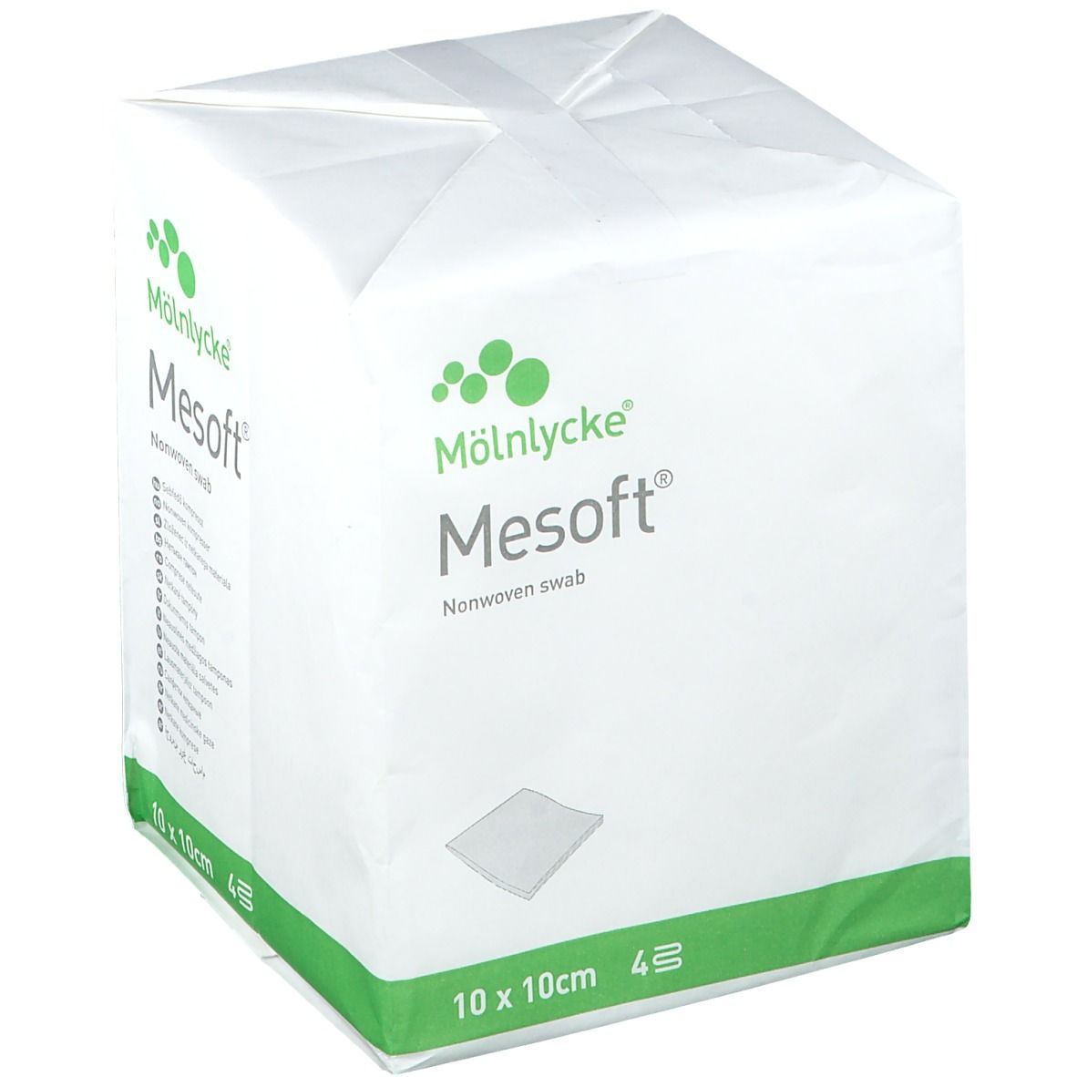 Mesoft S Compress Sterile Non-Woven 4 Layers 10x10 cm 157300