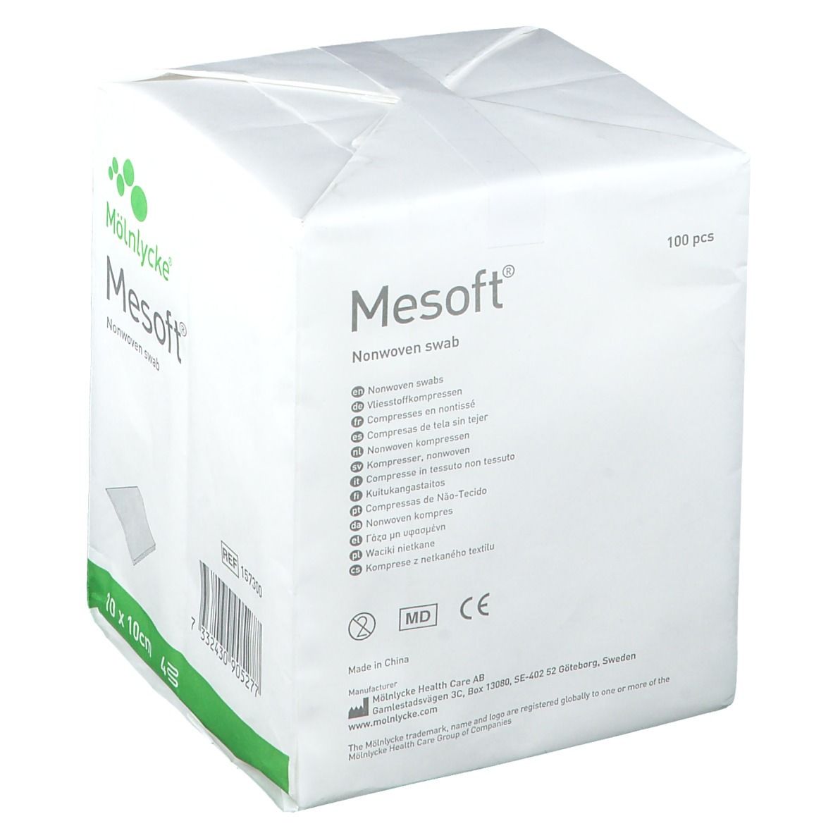 Mesoft S Compress Sterile Non-Woven 4 Layers 10x10 cm 157300