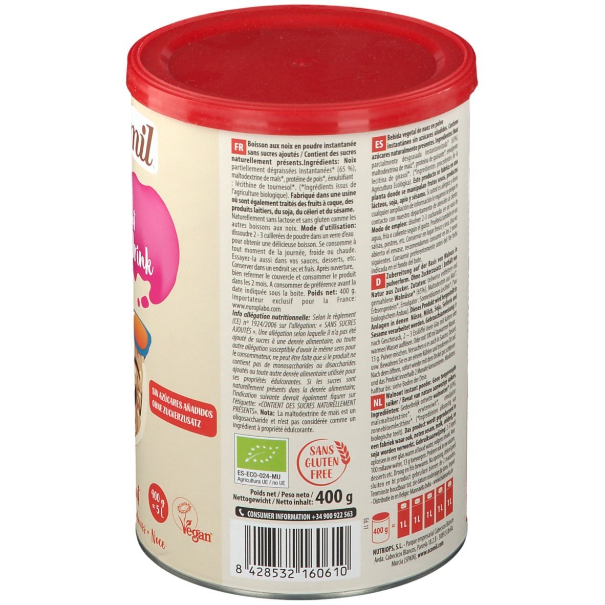 Ecomil® Walnut Bio Senza Zuccheri Aggiunti