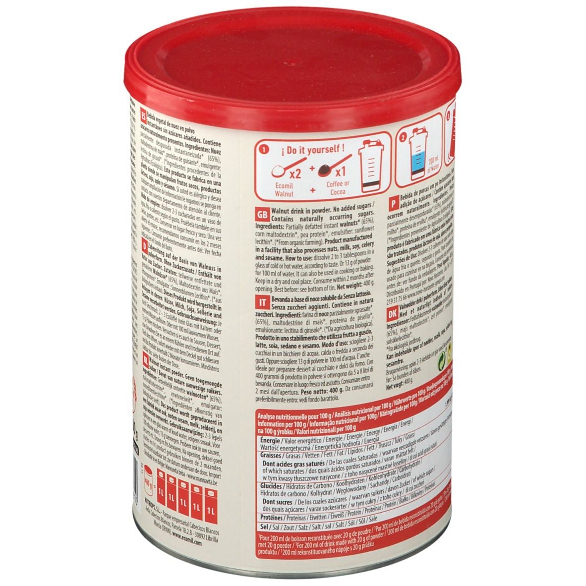 Ecomil® Walnut Bio Senza Zuccheri Aggiunti