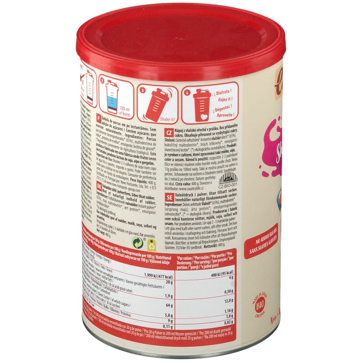 Ecomil® Walnut Bio Senza Zuccheri Aggiunti