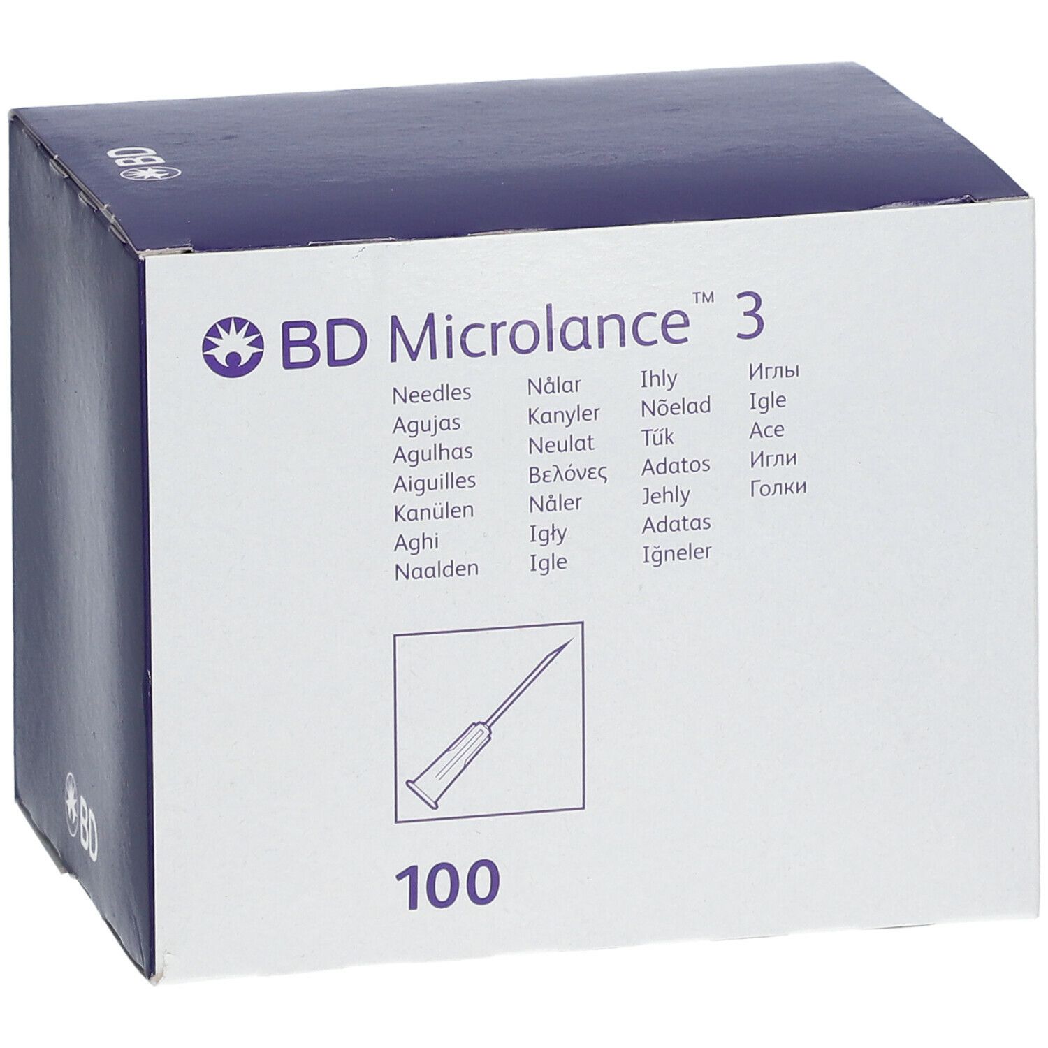 Ago Ipodermico BD Microlance™ 3 23 G x 1 1/4 Blu