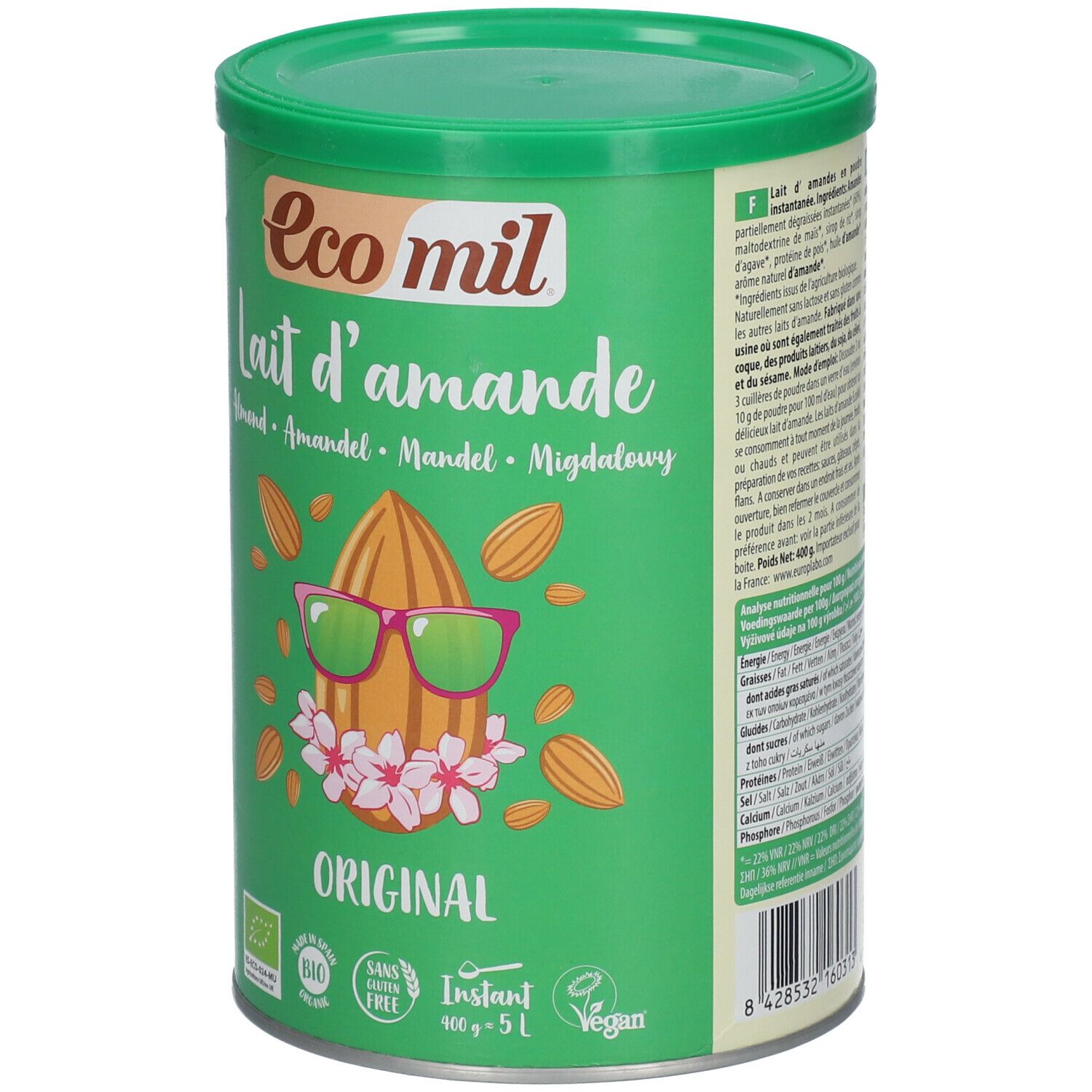 Ecomil Latte di Mandorla Istantaneo Bio