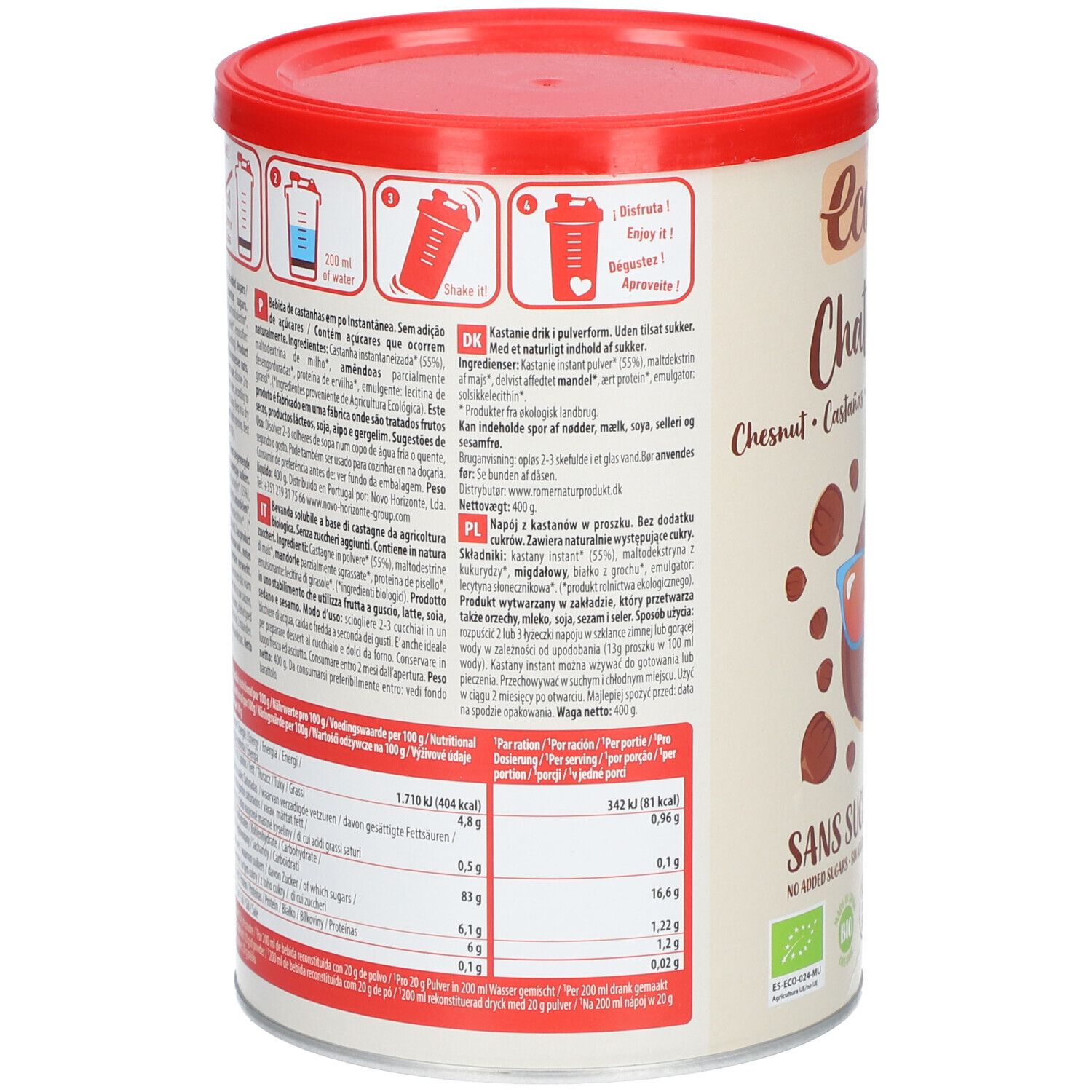 Ecomil Bevanda Castagna Istantaneo Bio