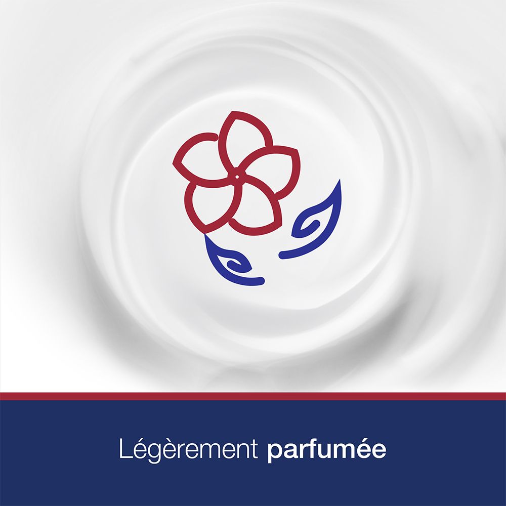 Icona fiore su sfondo bianco. Testo: Légèrement parfumée.