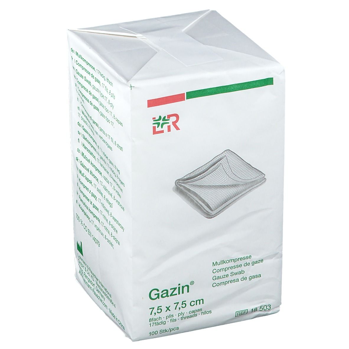 Lohmann & Rauscher Gazin® Compresse di Garza 7,5 x 7, 5 cm Non Sterile
