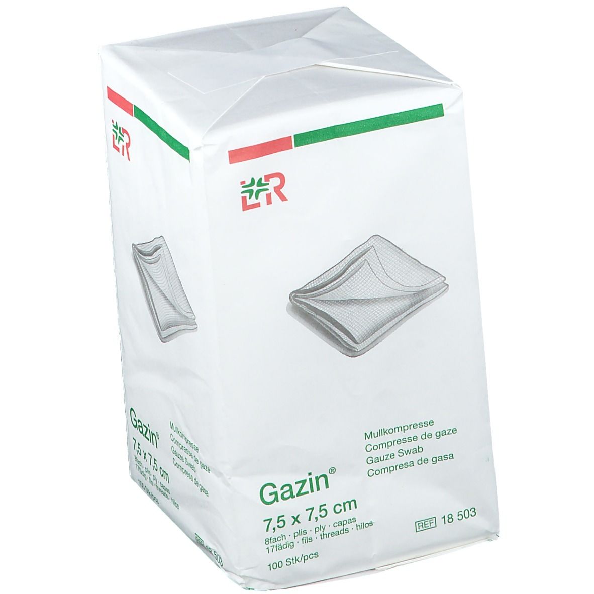 Lohmann & Rauscher Gazin® Compresse di Garza 7,5 x 7, 5 cm Non Sterile