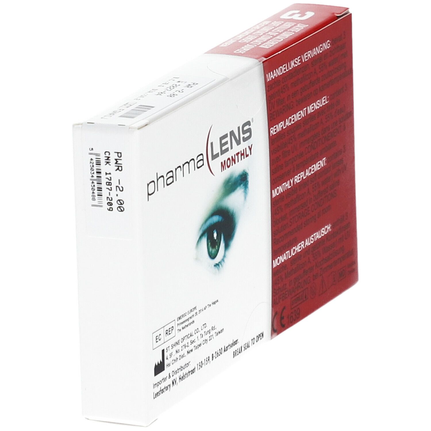 Lensfactory PharmaLENS Monthly Diottria -2.00