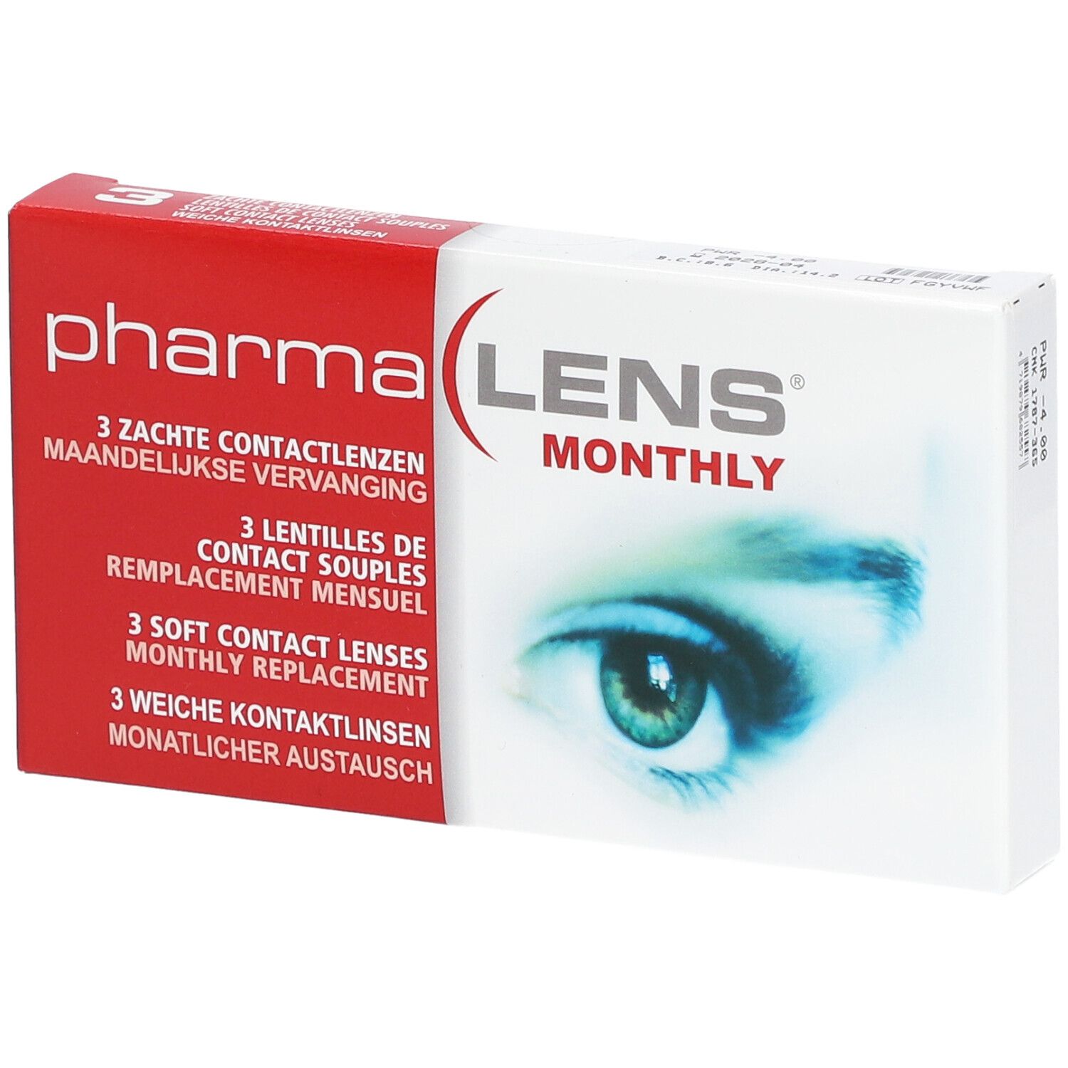 Lensfactory PharmaLENS Monthly Diottria -4.00