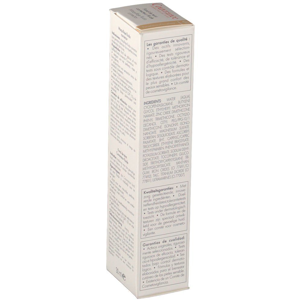 Avène Couvrance Fondo Tinta Correttore Fluido SPF15 Porcellana