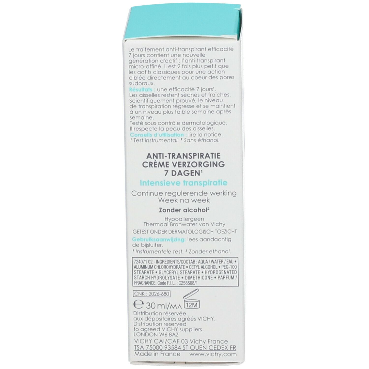 Vichy Deodorante Crema Anti-Traspirante 7 Giorni