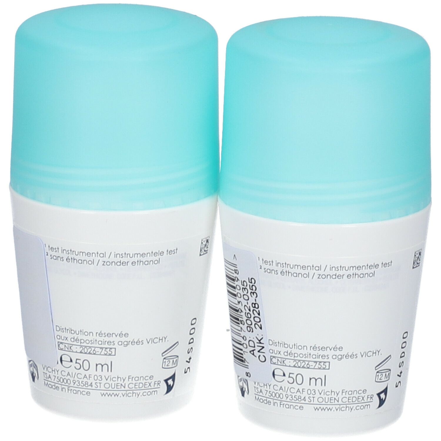 VICHY Deodorante Antitraspirante 48H Roll-on Duo Pack