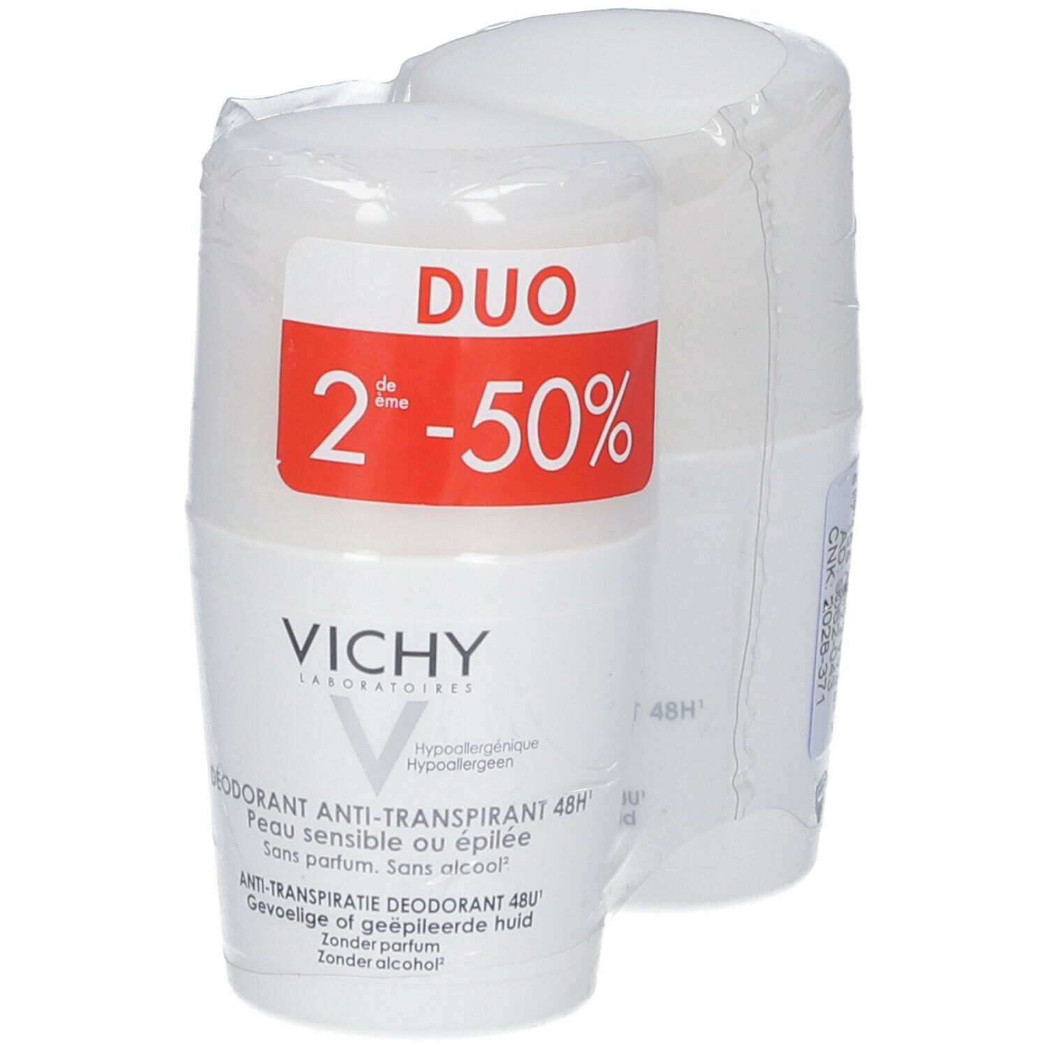 VICHY Deodorante Anti-Traspirante Pelle Sensibile o Depilata Duo Promo
