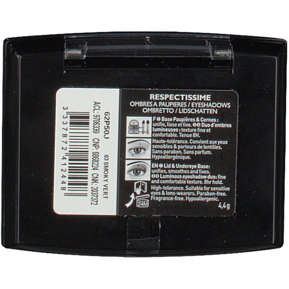 La Roche Posay Respectissime Ombretto Morbido 03 Smoky Verde