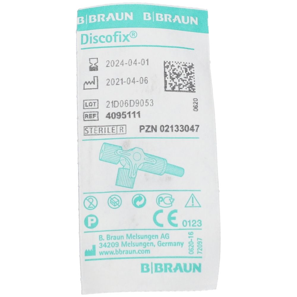 Braun Discofix Medico Valvola Rubinetto A Tre Vie Blu