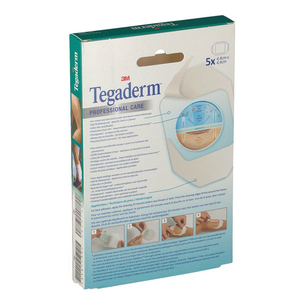 3M Tegaderm Benda Trasparente 4 x 4 cm