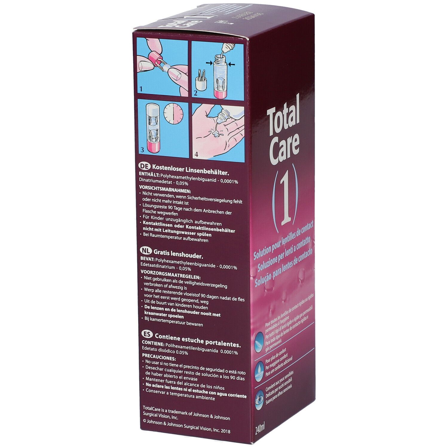Total Care 1 All-In-One Hard Lens + Lenscase