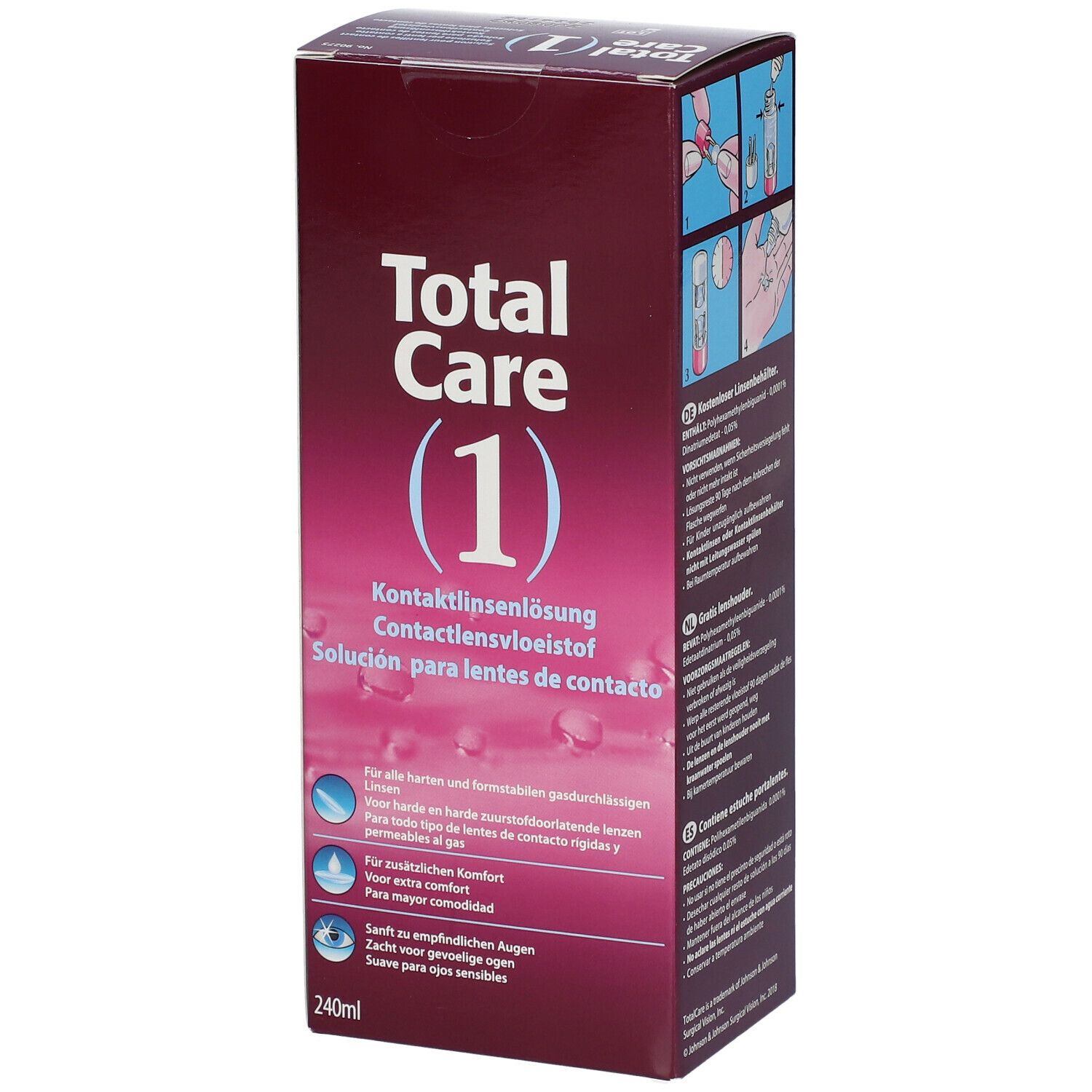 Total Care 1 All-In-One Hard Lens + Lenscase