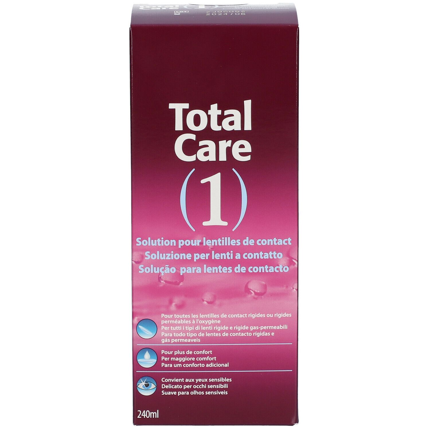 Total Care 1 All-In-One Hard Lens + Lenscase
