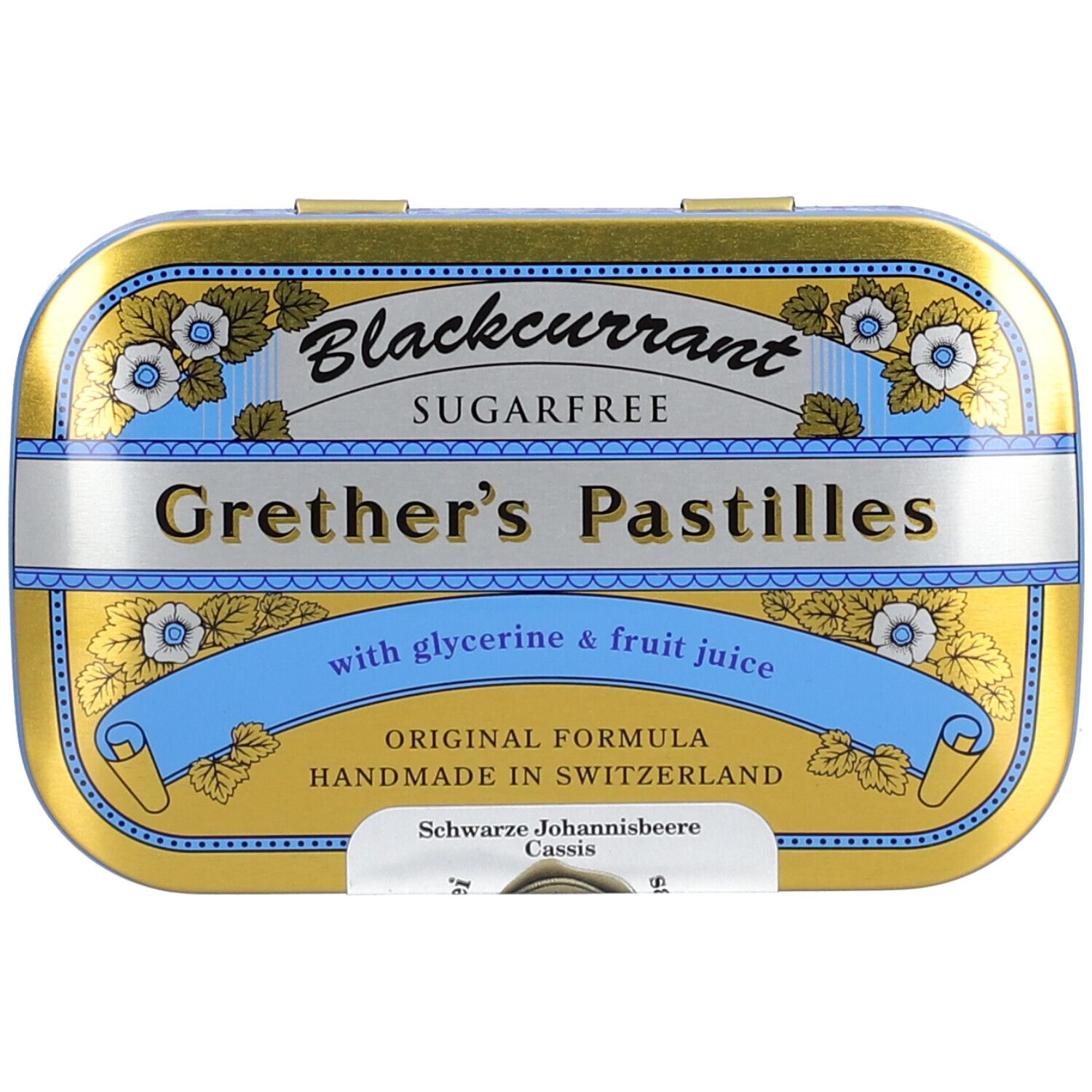 Grether’s Pastilles Blackcurrant Senza Zucchero