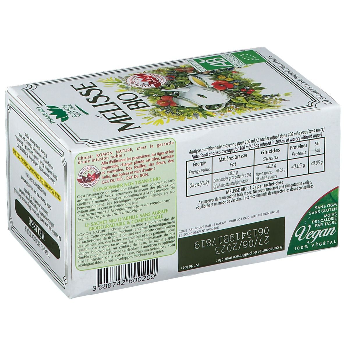 Tisane Romon Nature Lemon Balm Bio