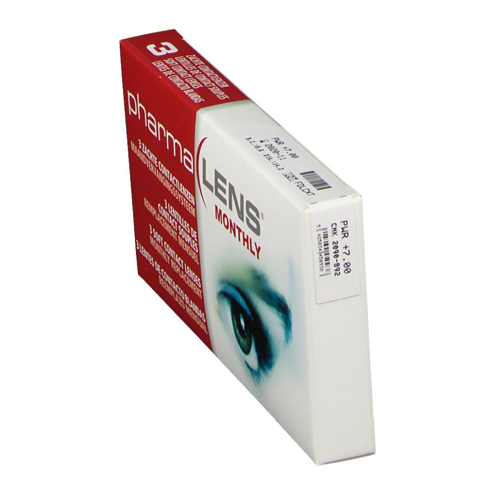 PharmaLens Month Lenses Dioptre +7.00