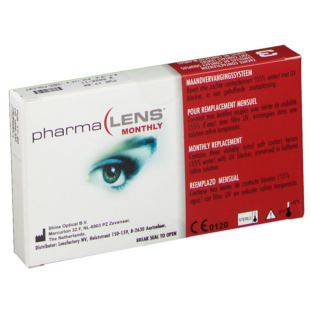 PharmaLens Month Lenses Dioptre +7.00