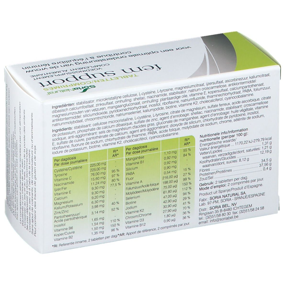Soria Natural Fem Support 600Mg
