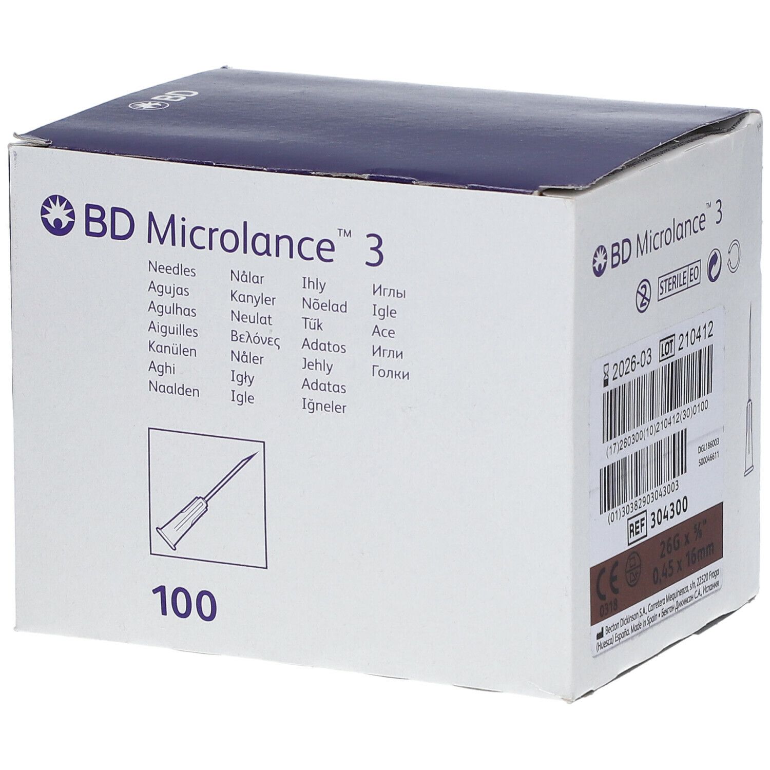 BD Microlance 3 Ago 26G