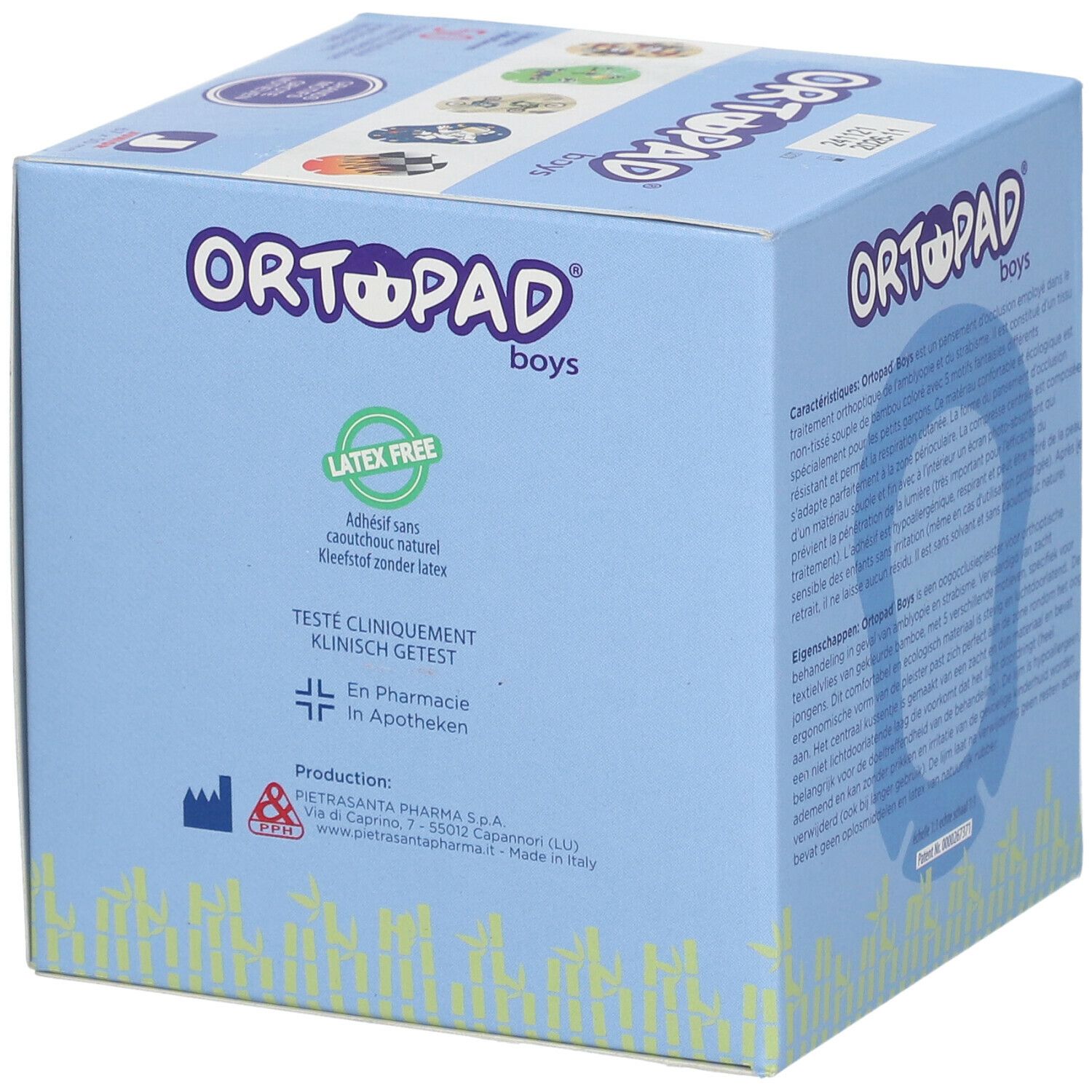 Ortopad Boys Junior Eye Plaster 0-2 Years