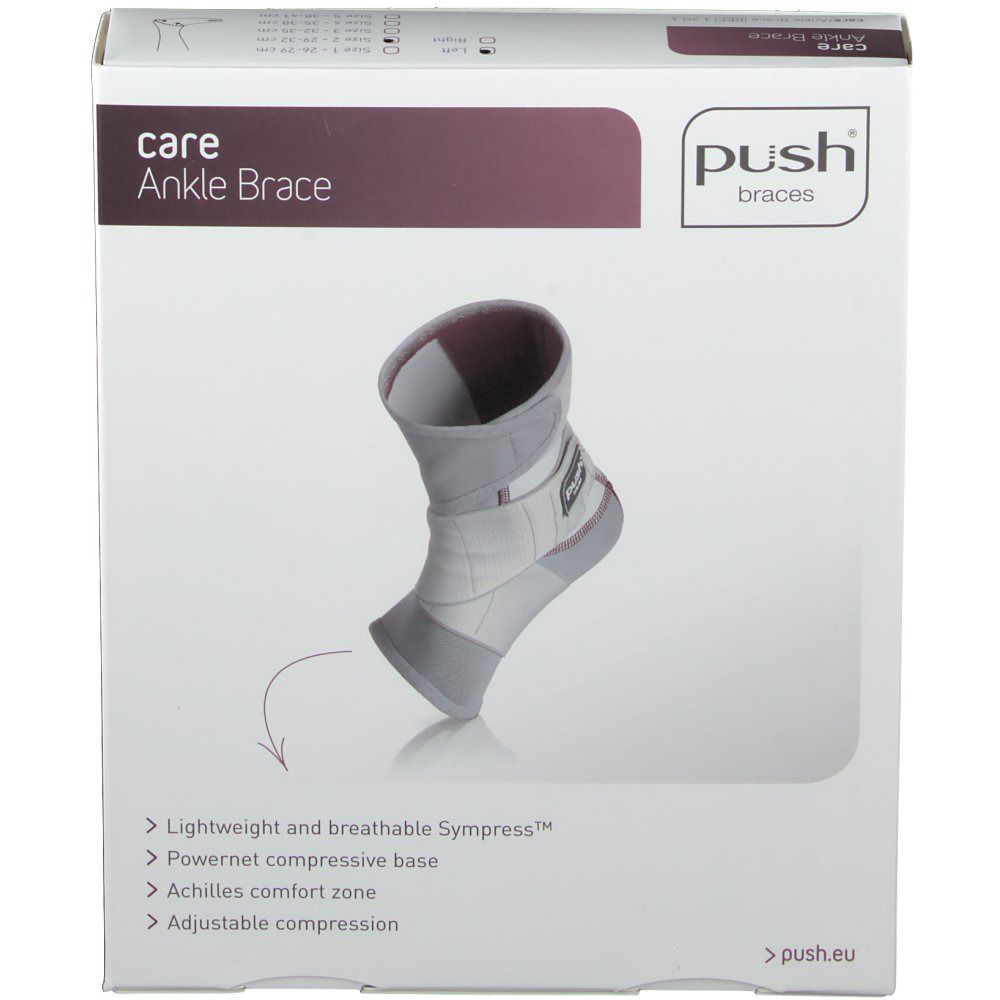 Push Braces Care Cavigliera Piede Sinistro 29-32 cm