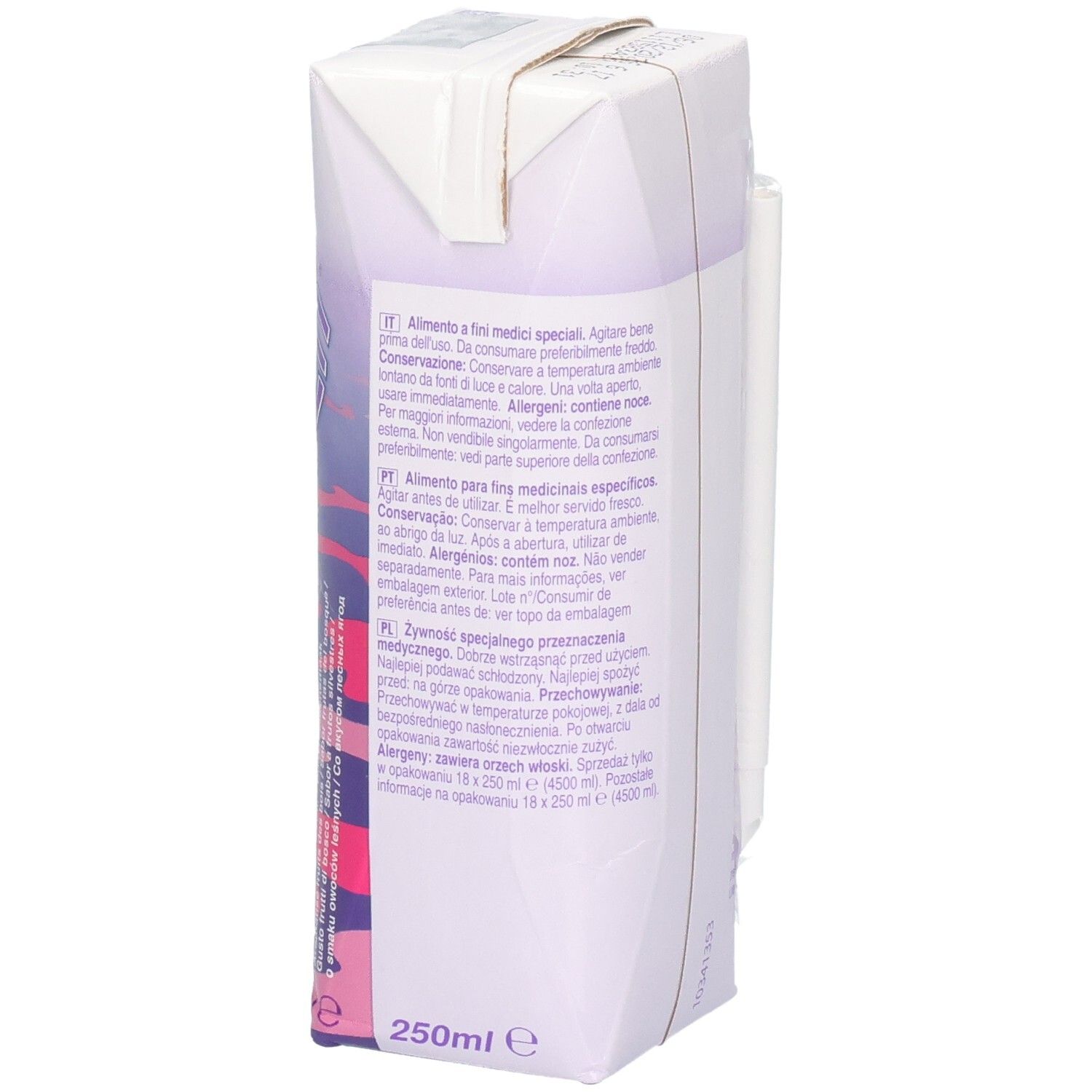 Easiphen Bosvruchten 250ml, fronte con testo.