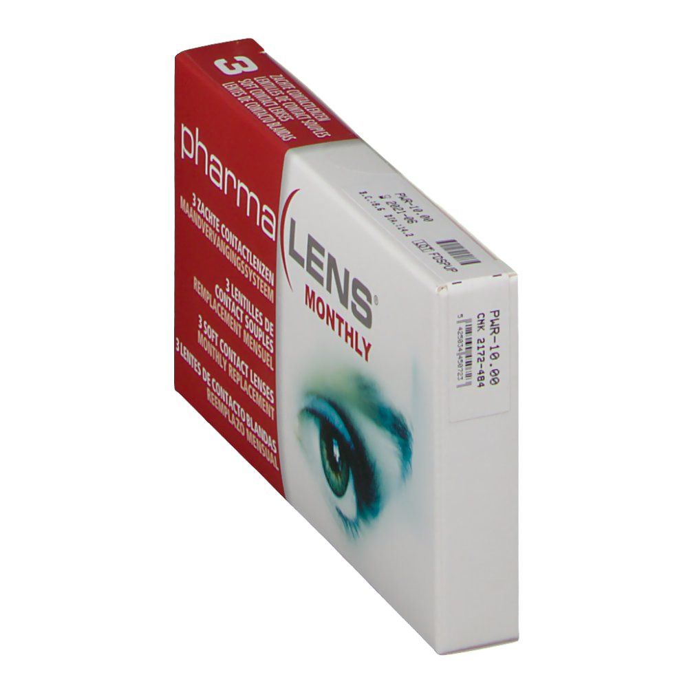 PharmaLens Month Lenses Dioptre -10.00