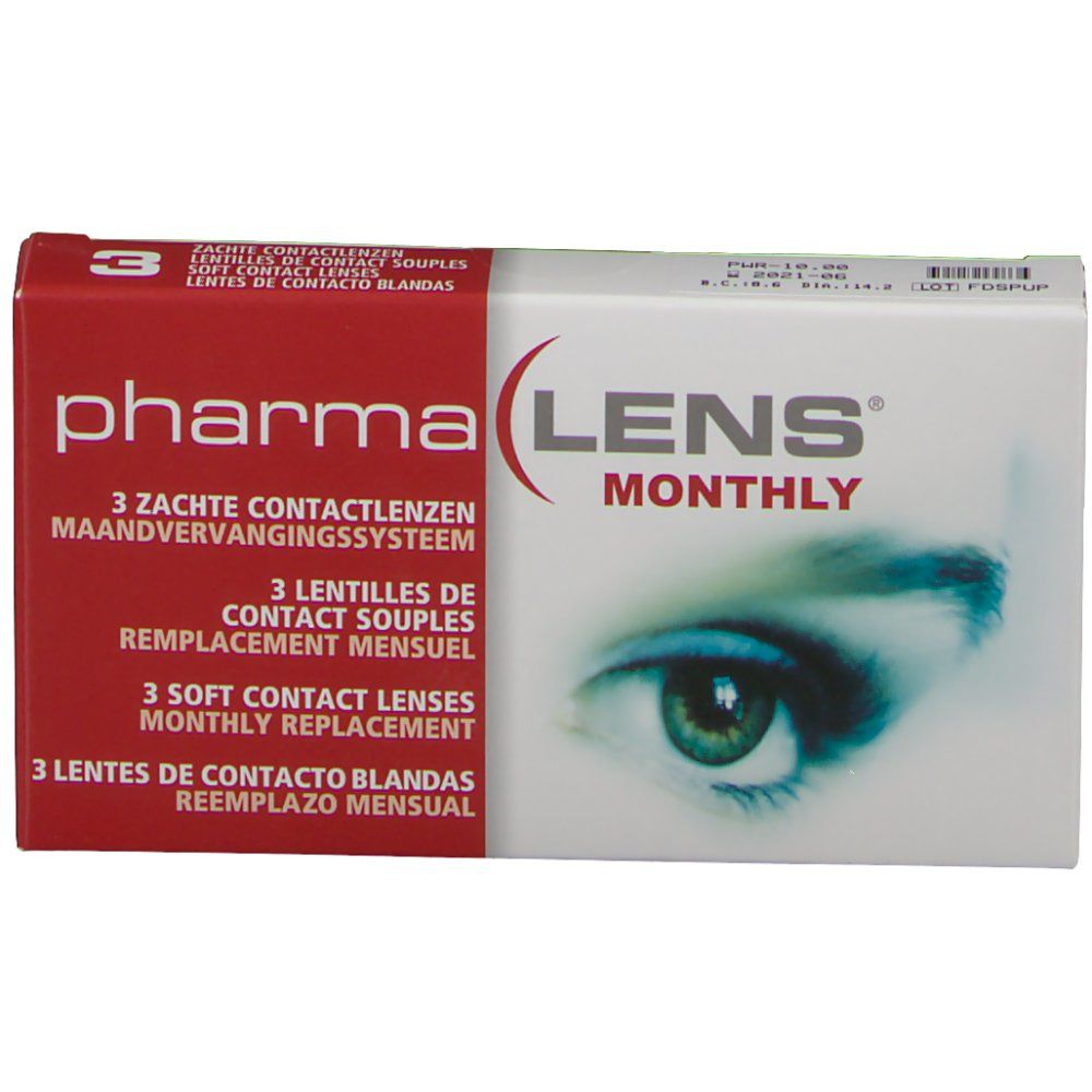 PharmaLens Month Lenses Dioptre -10.00