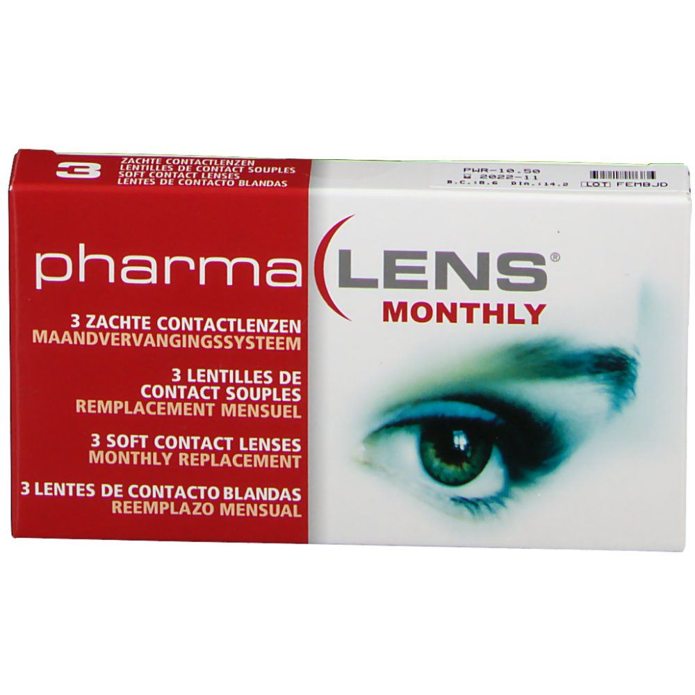 PharmaLens Month Lenses Dioptre -10.50