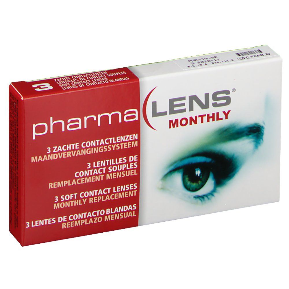 PharmaLens Month Lenses Dioptre -10.50
