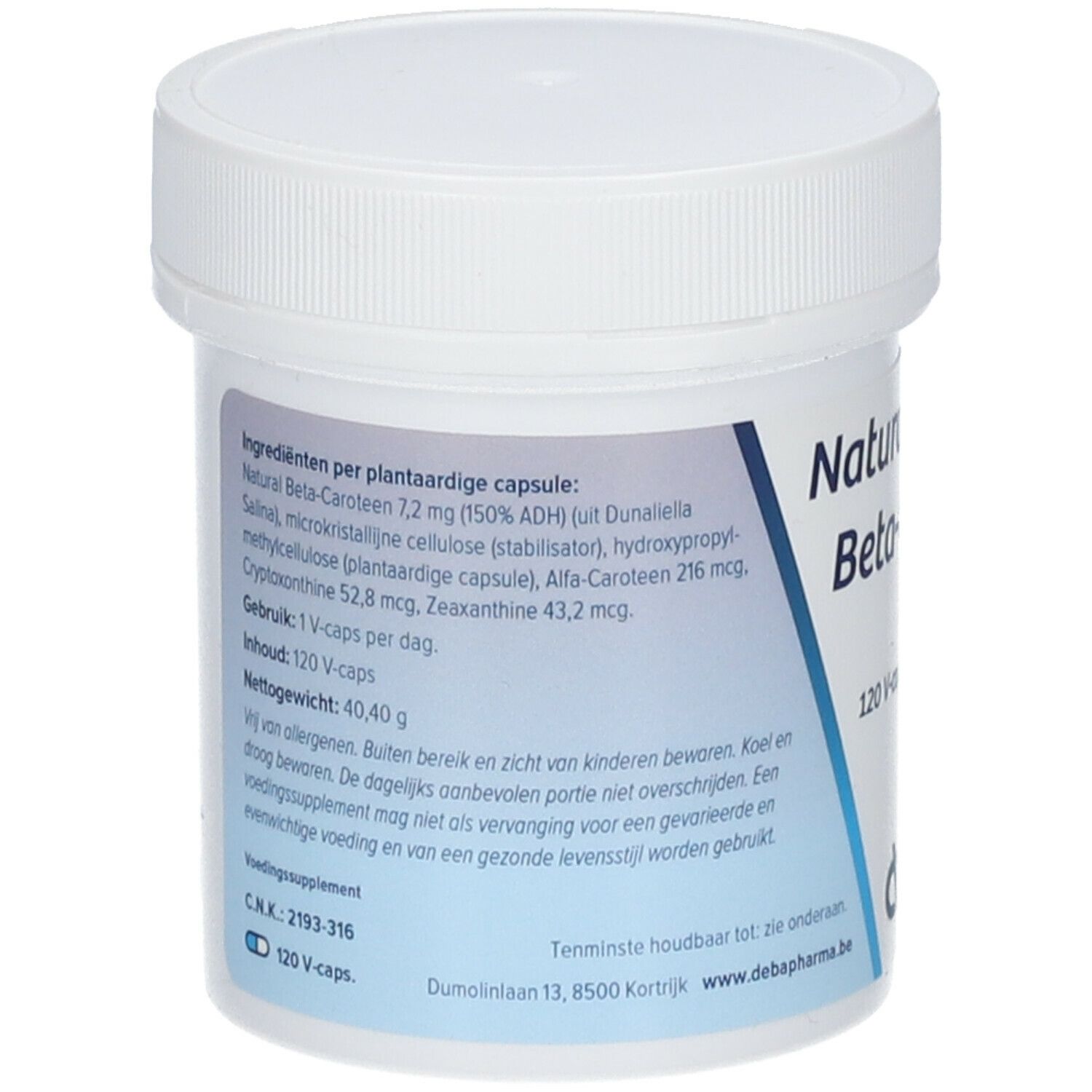Deba Pharma Natural Beta-Caroteen 7.2mg