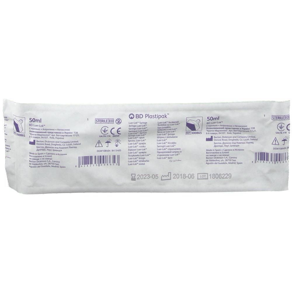 BD Plastipak™ Siringa Luer-Lok™ 50 ml