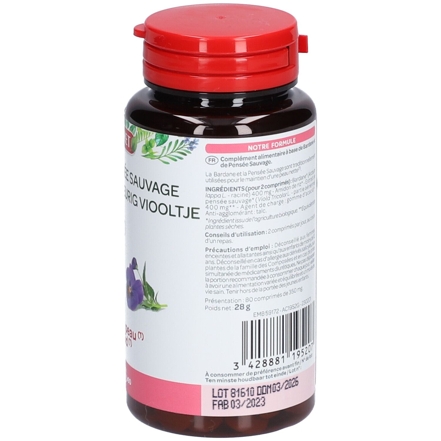 Super Diet 3 Colored Pansy Bio Beautiful Skin