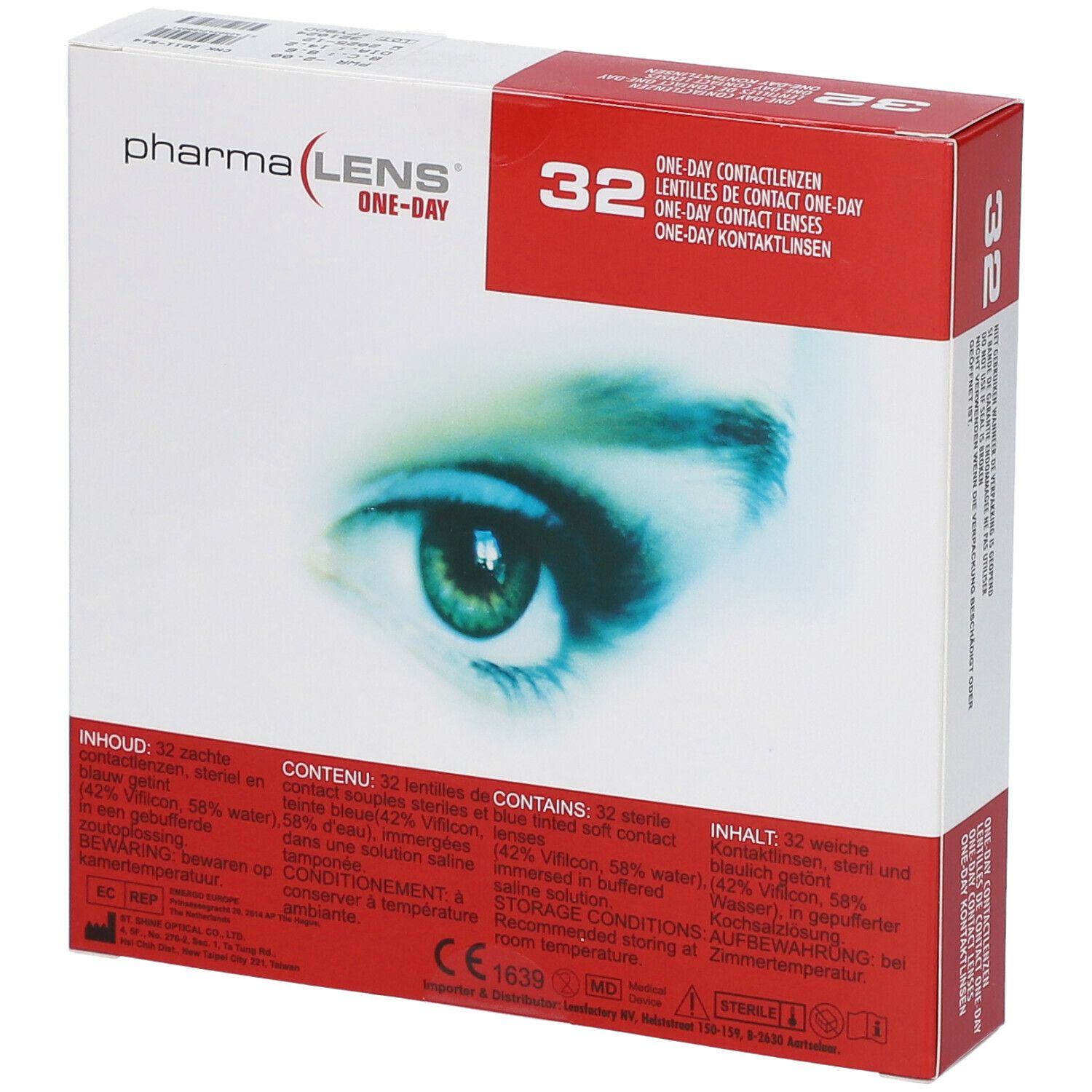 PharmaLens Day Lenses Dioptre: -2.00