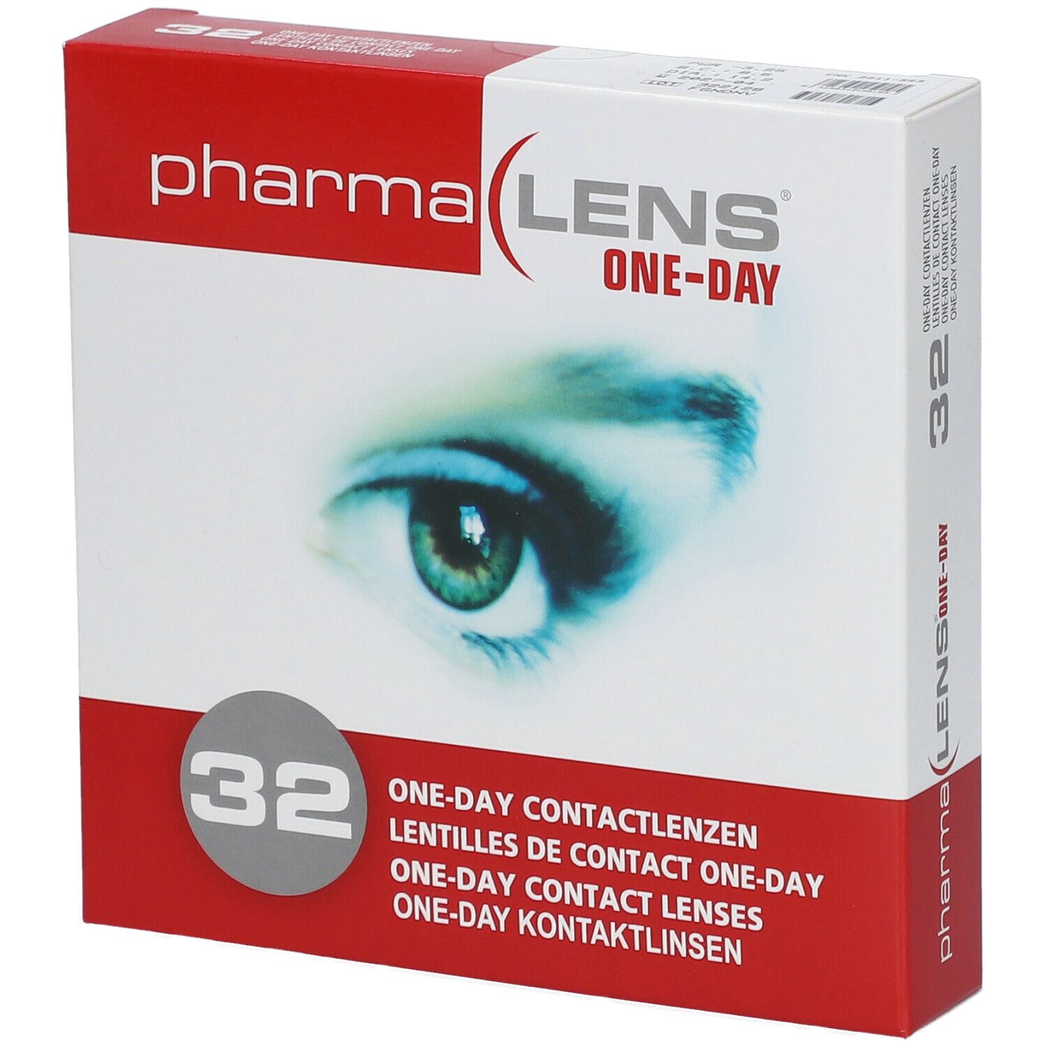 PharmaLens Day Lenses Dioptre: -3.25