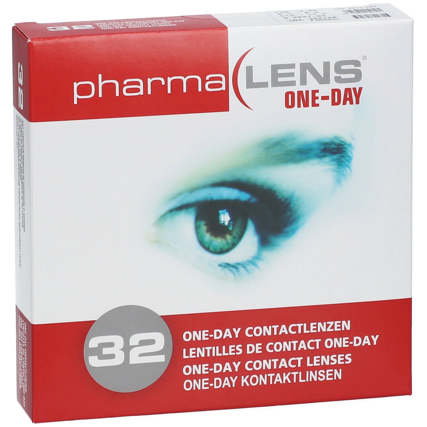 PharmaLens Day Lenses Dioptre: -3.25
