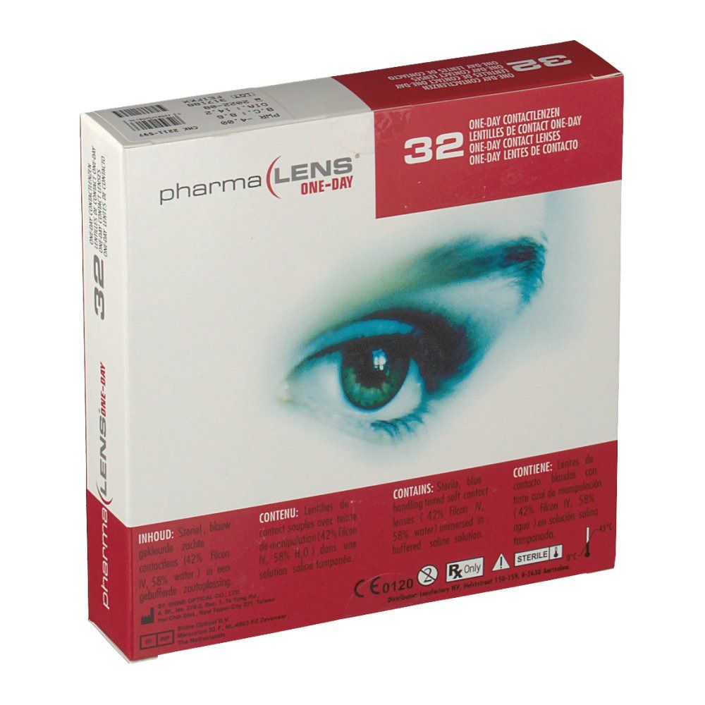 PharmaLens Day Lenses Dioptre: -4.00
