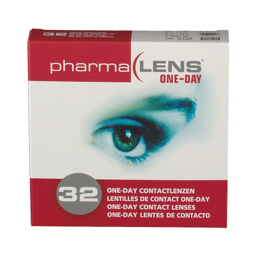 PharmaLens Day Lenses Dioptre: -4.00
